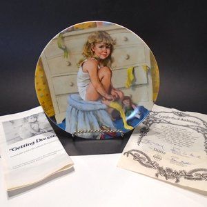 Knowles collector plate Getting Dressed